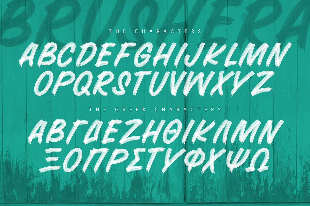 BRUSHERA SVG FONT + EXTRAS preview 7