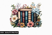 Watercolor Floral Books Clipart Bund, a Graphic by crative8112 (Thumbnail 8 of 11)