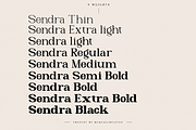 Sendra – Modern Serif Family, a Serif Font by Muksal Creative (Thumbnail 2 of 11)