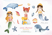 The Little Mermaid and friends., an Animal Illustration by Kate_Rina (Thumbnail 3 of 13)