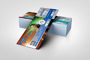 Professional Event Ticket Template, a Card Template by BrandlyTemplate (Thumbnail 3 of 3)
