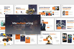 Manufacturing Google Slides, a Presentation Template by Loin Studio