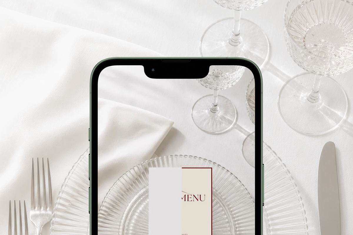 4x9.25 in Wedding Menu Mockup, an Advertising Mockup by Serenefeeling (Photo 6 of 7)