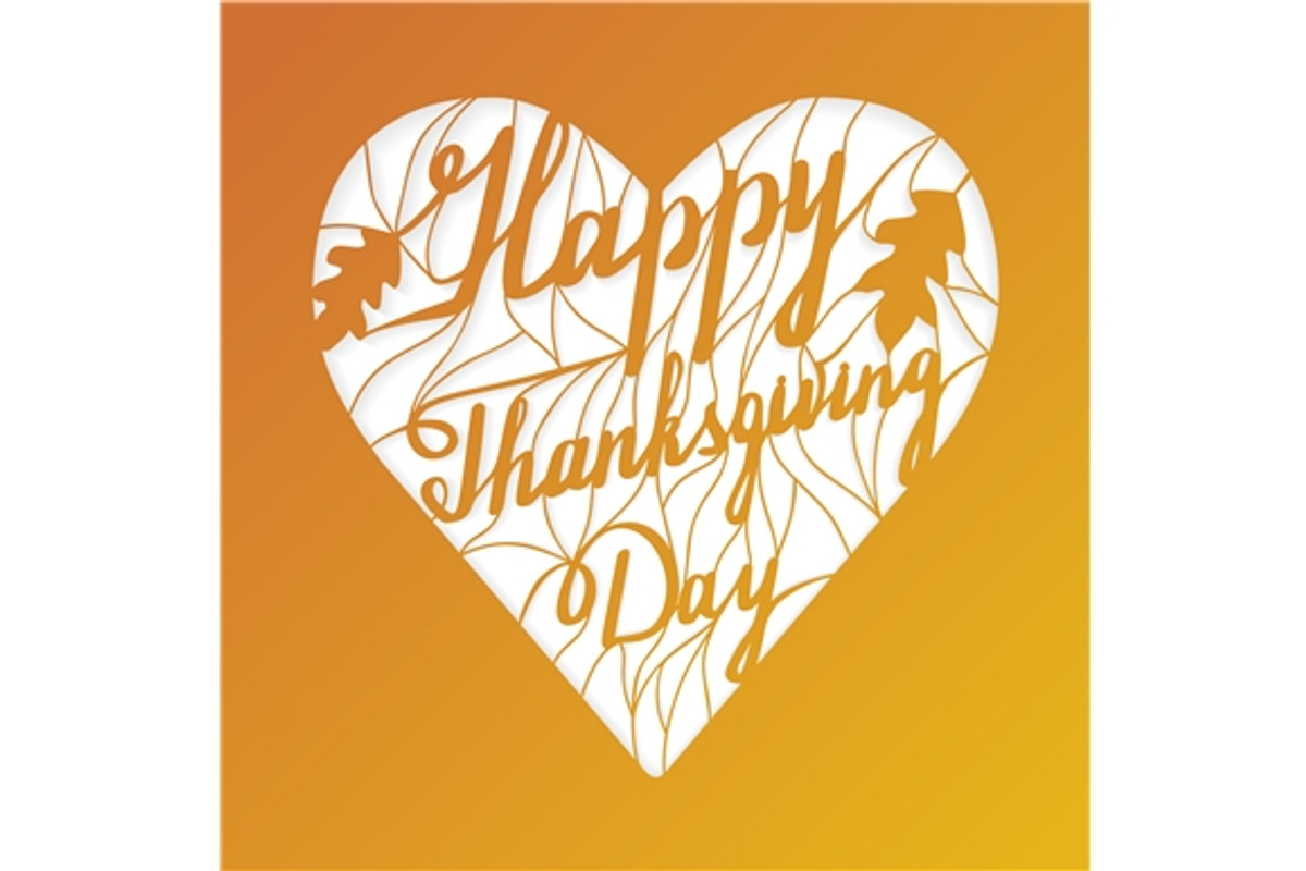 5 Thanksgiving laser cut templates, a Decorative Illustration by Sunshine Art Shop (Photo 6 of 6)