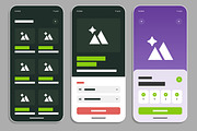 Colorful Modern Mobile App Wireframe, an UI Kit Template by MightyDesign (Thumbnail 4 of 7)