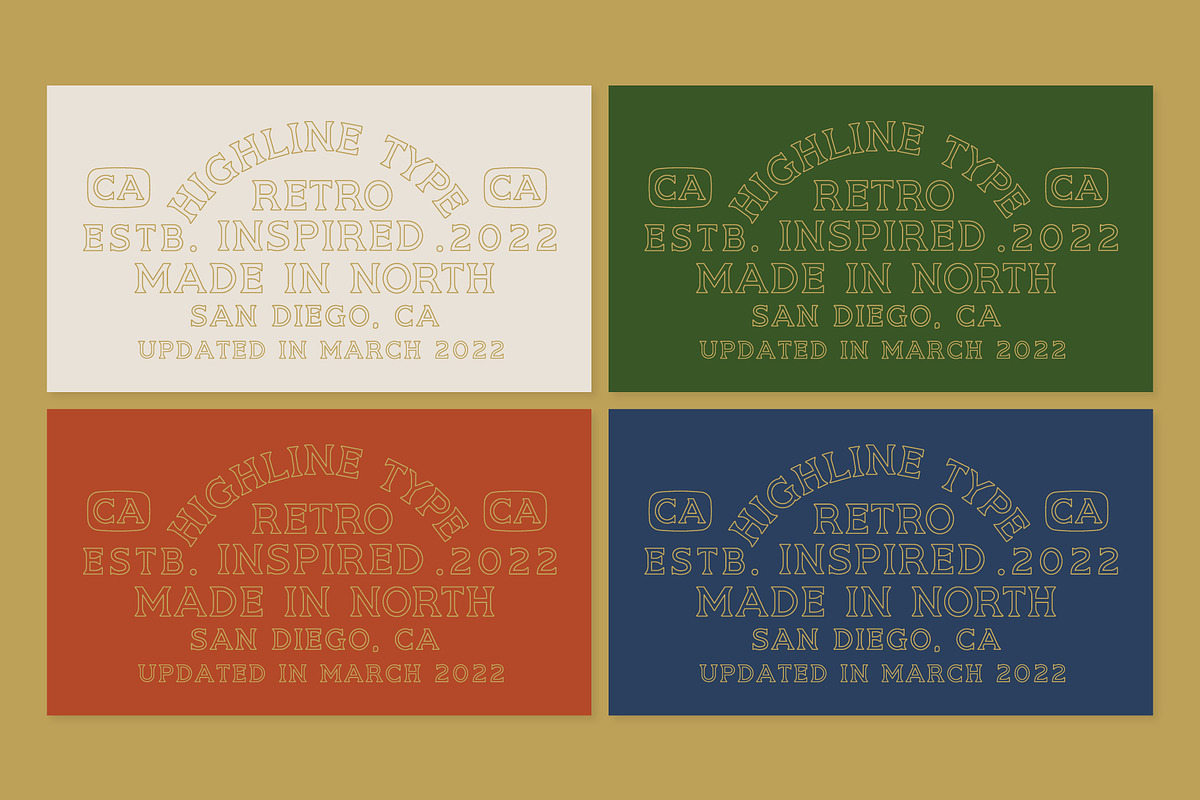 HIGHLINE Font | Vintage Font, a Serif Font by NienowBrand (Photo 9 of 10)