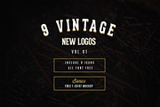 9 New Vintage Logos & Bonus Mockup!, a Branding & Logo Template by GraphicHero (Thumbnail 4 of 4)