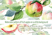 Watercolor illustrations of apples, a Decorative Illustration by WatercolorArt (Thumbnail 1 of 4)