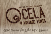 Ocela Typeface, a Font by Cruzine (Thumbnail 4 of 5)