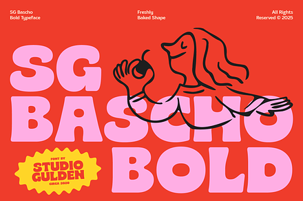 SG Bascho Bold, a Sans Serif Font by Studio Gulden