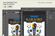 Folk Art Karaoke Flyer Template, a Flyer Template by Hole Hope Design (Thumbnail 4 of 5)