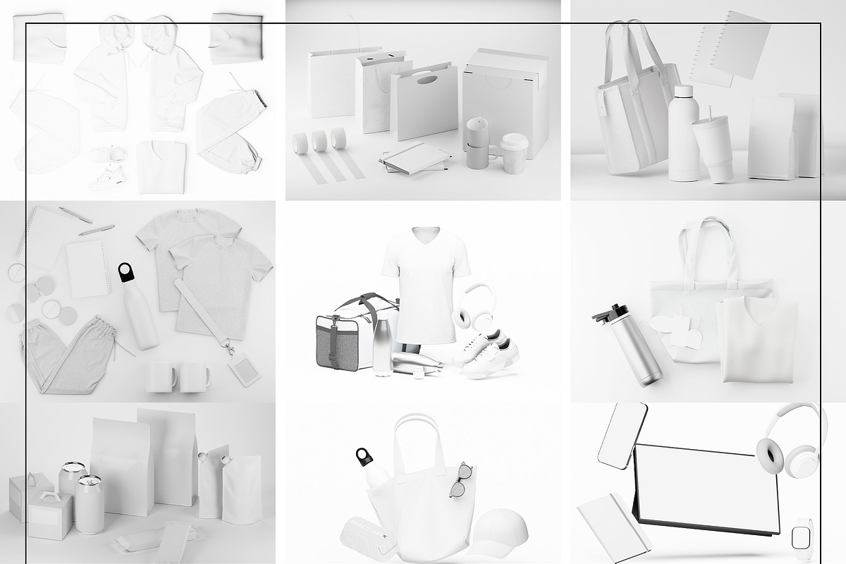 Brand Corporate Mockup Bundle, a Packaging Mockup by Mego-studio (Photo 7 of 11)