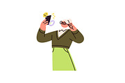 People using smartphones set, a Person Illustration by PaperTrident (Thumbnail 2 of 11)
