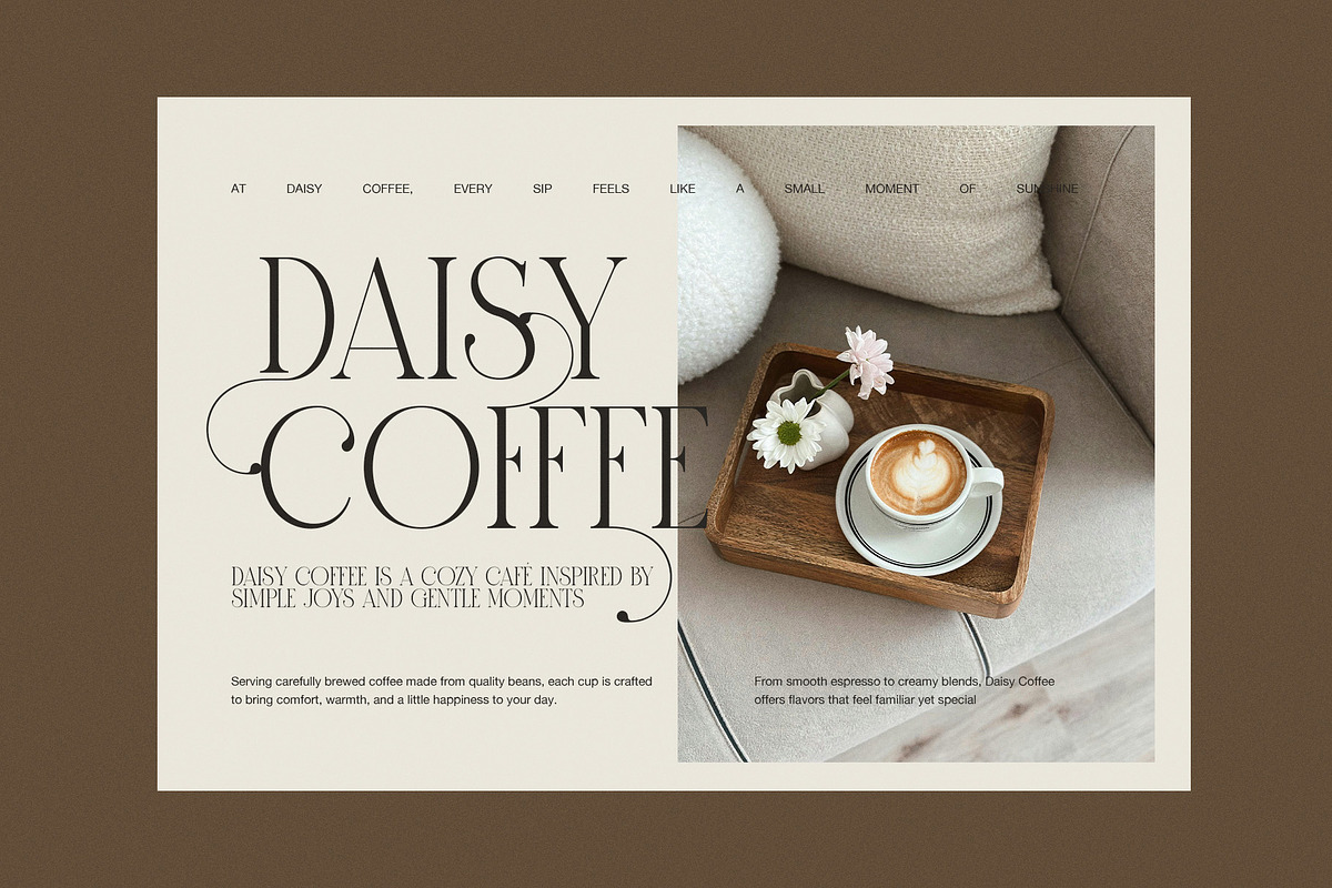 Brown Elegant Serif Display Font, a Serif Font by Graphicxell (Photo 3 of 8)