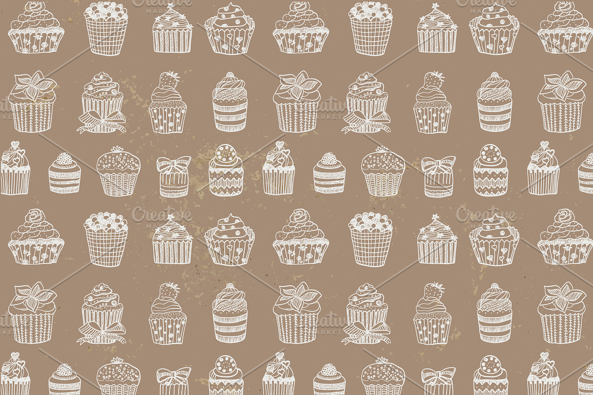 Kraft pattern set, a Pattern Graphic by GooseFrol