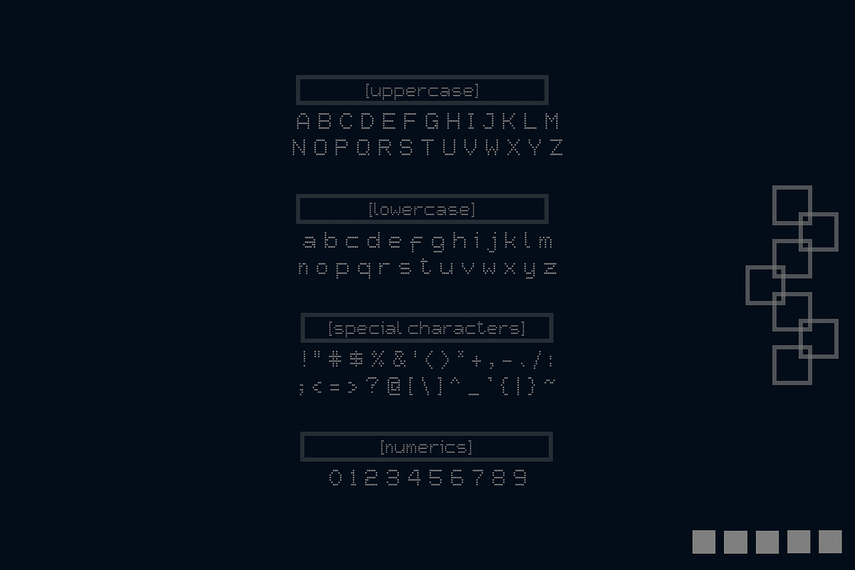 squatrix24 font, a Sans Serif Font by gREyPUBLIC (Photo 5 of 5)