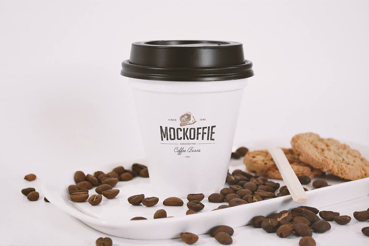 Sealed Coffee Cup Mockup, a Cups & Container Mockup by eamejia (Photo 1 of 2)