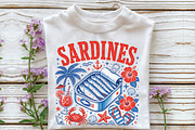 Retro Coastal Sublimation Design, a Seasonal Illustration by DreamPrint404 (Thumbnail 2 of 6)