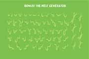 Halloween Zombie Fonts | Melt!, a Font by tomatstudio (Thumbnail 10 of 11)