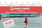 Tennis Academy Watercolor Collection, a Sport Illustration by WatercolorElena (Thumbnail 8 of 13)
