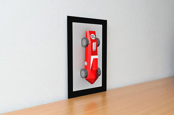 F1 CAR WALL ART - 3D Papercraft preview 5