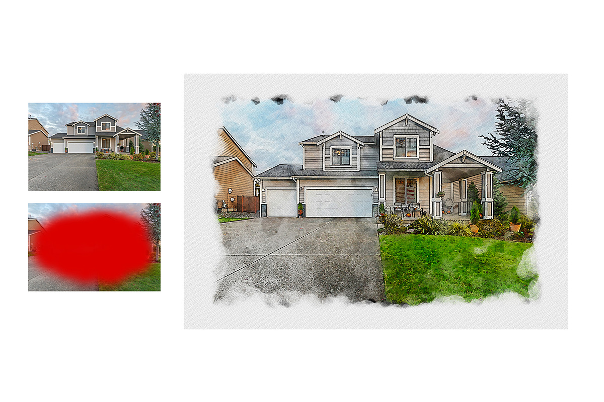 House Portrait from Photo Action, an Action Add-On by MRI STUDIO (Photo 4 of 17)