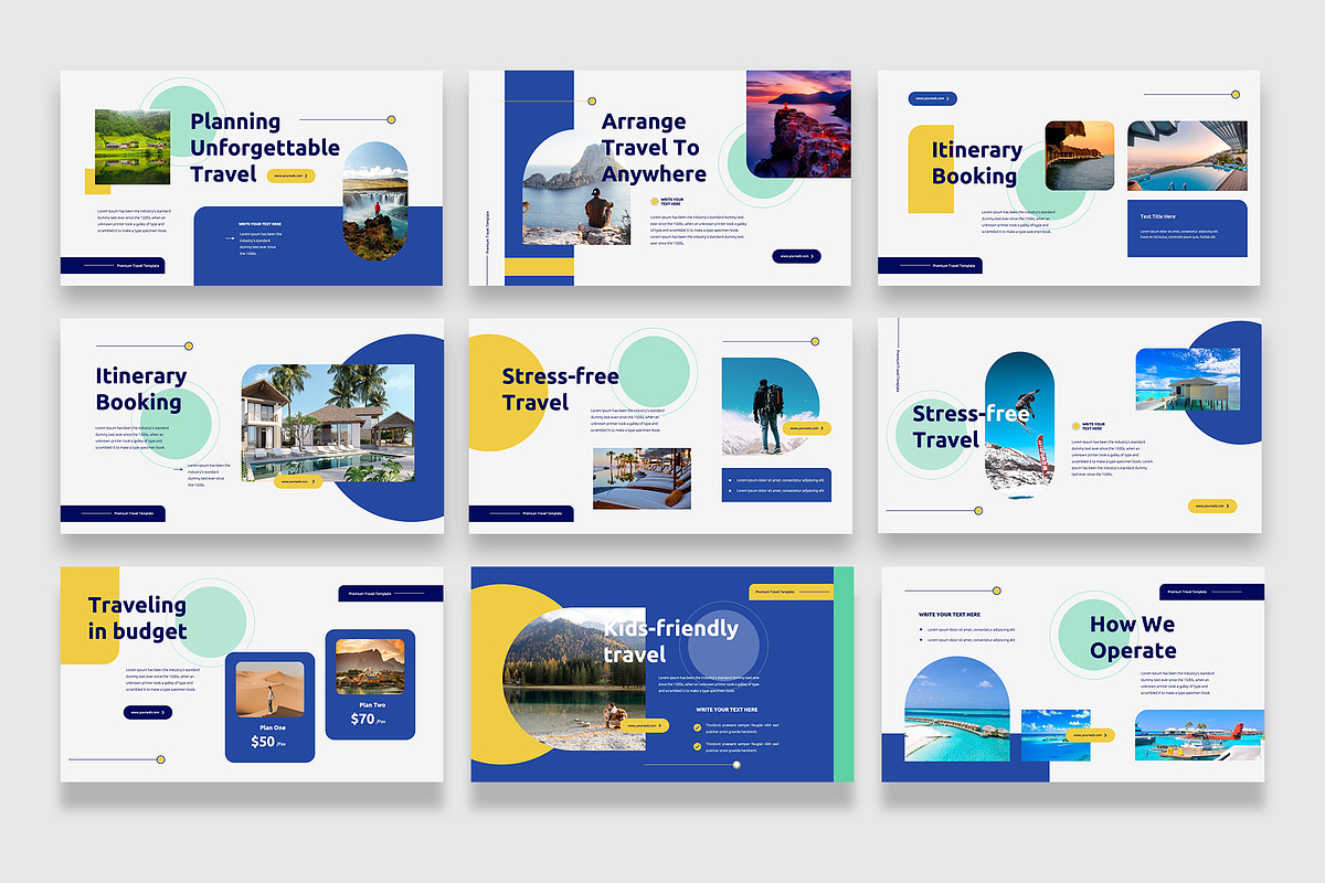 Travel PowerPoint Template, a Presentation Template by Boinah Studio (Photo 6 of 7)