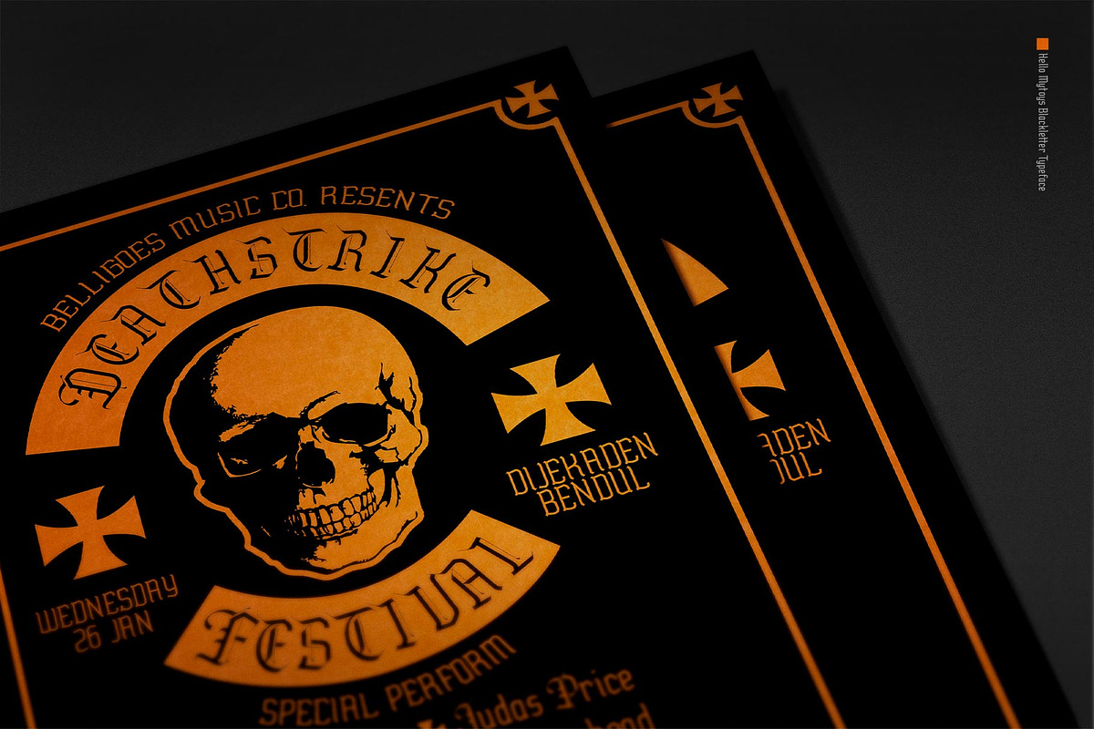 Hello Mytoys Blackletter, a Blackletter Font by alit design (Photo 13 of 15)