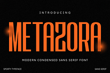 Metazora - Modern Condensed Sans