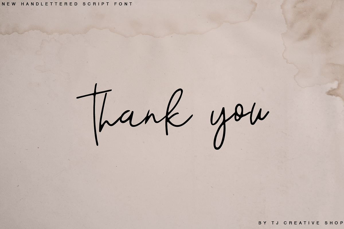 Glimpse - hand lettered script preview 7
