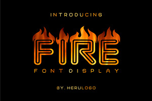 FIRE Display Font