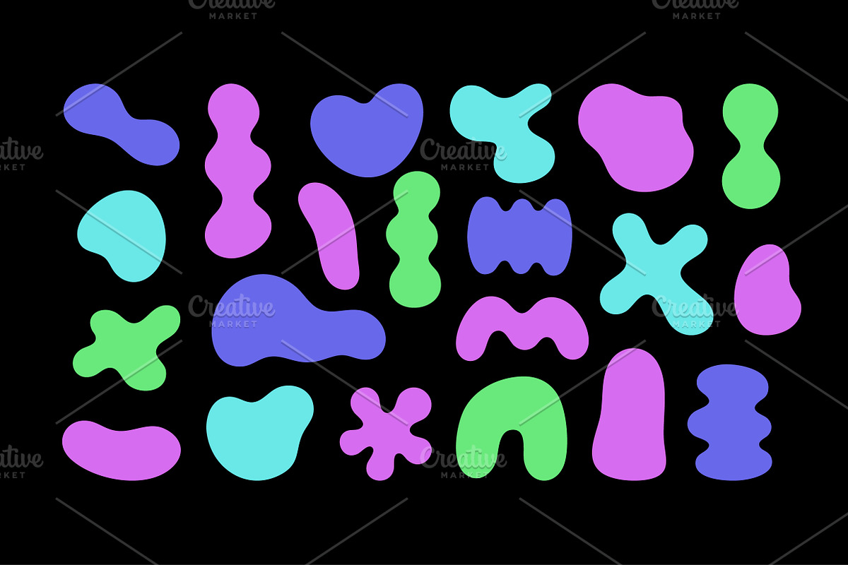 Colorful Blob Shapes, an Object Graphic by Olena Halahan (Photo 3 of 5)