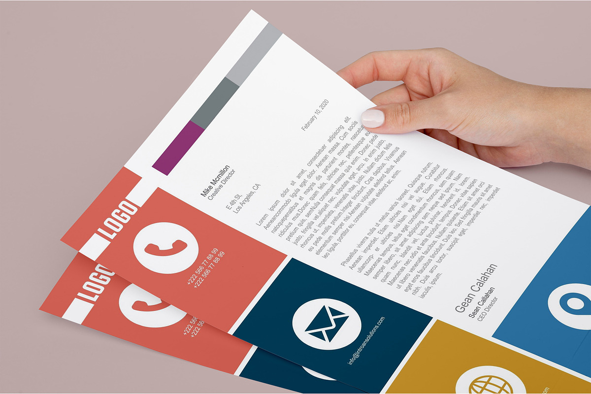 Modern Letterhead Template -CANVA, a Templates & Theme by iloveTemplate (Photo 2 of 4)