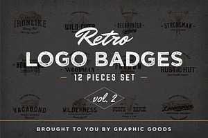 Retro Logo Badges Vol. 2