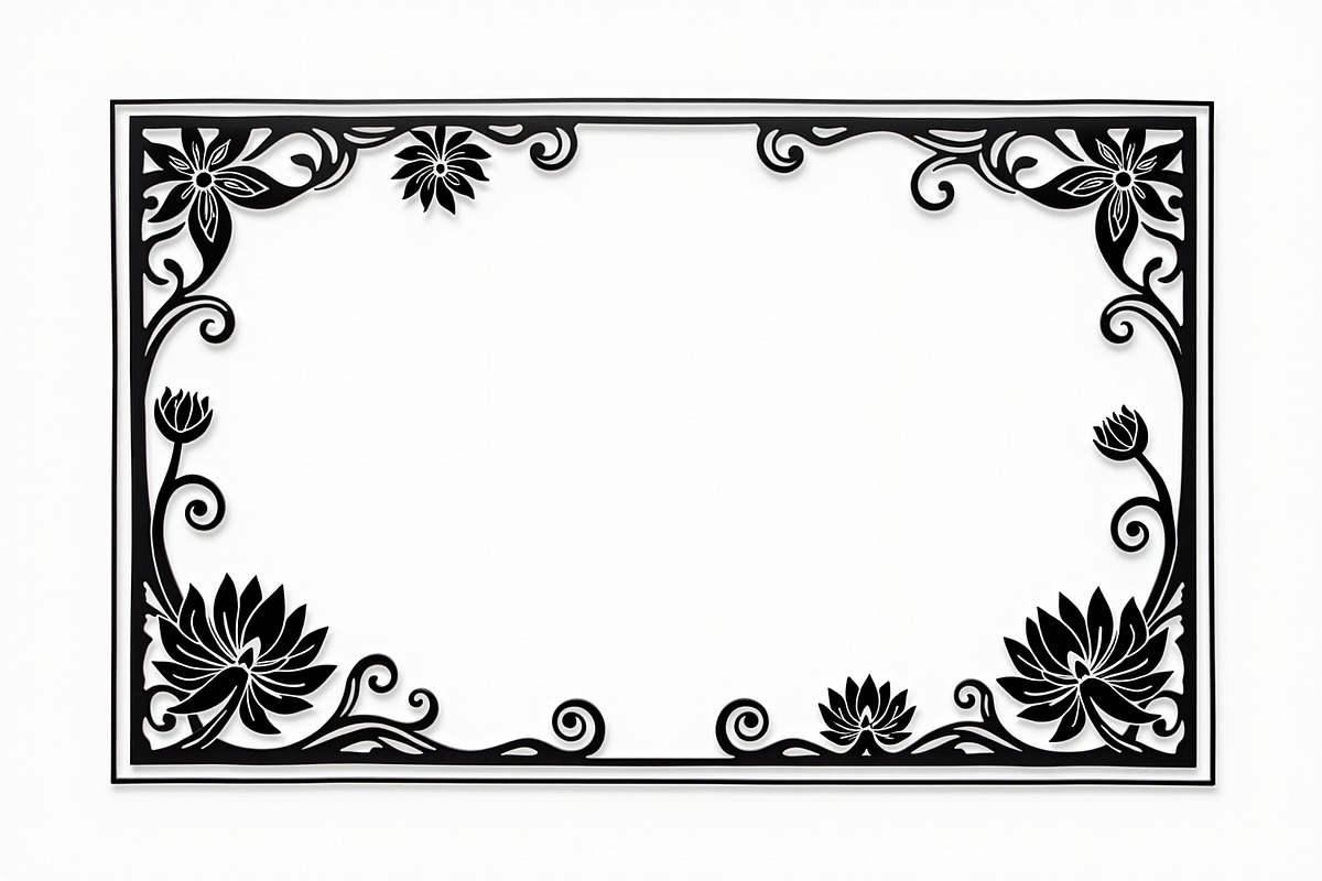 Ornate Silhouette Vector Designs, an Illustration by jahid234 (Photo 9 of 9)