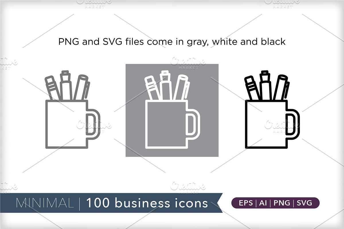 Minimal 100 business icons, an Outline Icon by Picture Window (Photo 10 of 10)