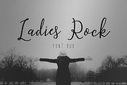 Ladies Rock Font Duo, a Script Font by Firtana (Thumbnail 1 of 9)