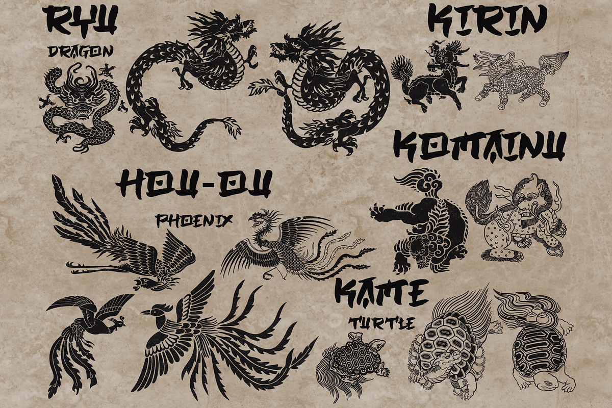 Japan traditional elements Procreate, a Brush Add-On by TheWhiteCatLab (Photo 9 of 20)