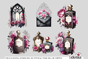 Victorian Gothic Wedding #1 Cliparts, a Seasonal Illustration by EdeniaArtStudio (Thumbnail 5 of 10)