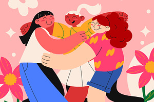 Pink Women Empowerment Illustration, a Person Illustration by graphicook