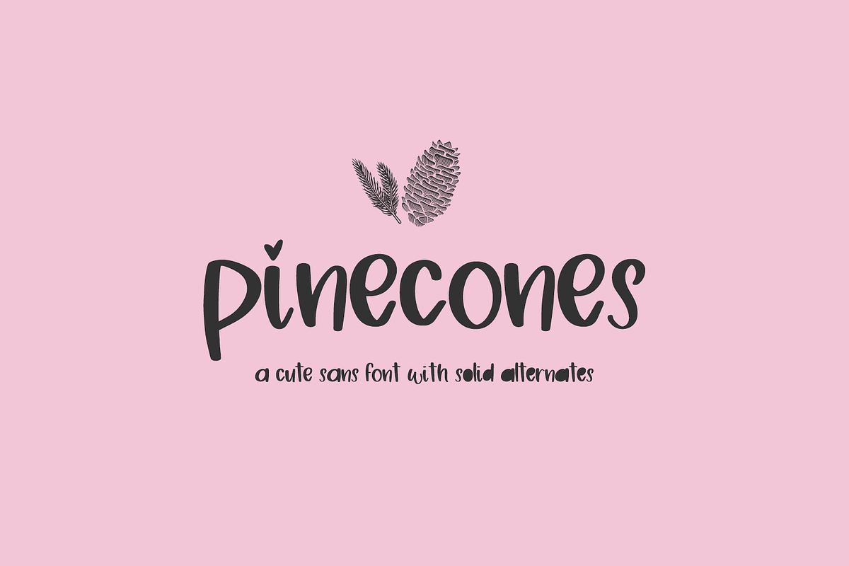 Pinecones Sans Handwriting Font, a Handwritten Font by Beck McCormick (Photo 1 of 10)
