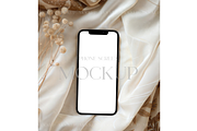 Minimal Cream Phone Screen Mockup, a Product Mockup by MockupWizard (Thumbnail 1 of 3)