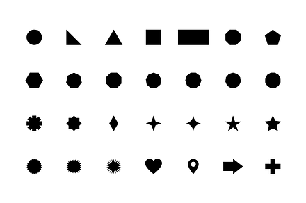 Basic Geometric Shapes, an Icon by Moshpit Studio