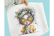 Whimsical Summer Kids Clipart, an Illustration by designcity5 (Thumbnail 5 of 5)