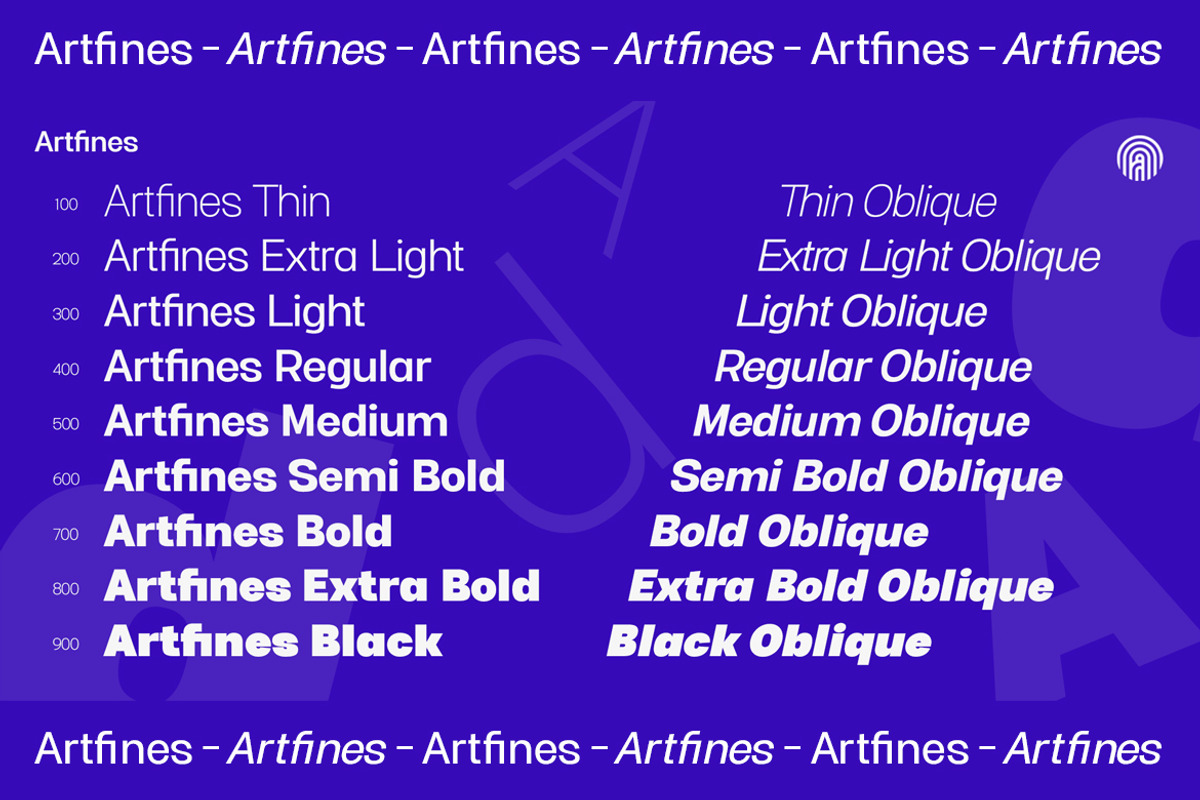 Artfines, a Sans Serif Font by artism_design (Photo 2 of 7)
