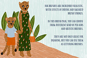 Ink Brushes for Procreate, a Brush Add-On by Biso Studio (Thumbnail 2 of 5)