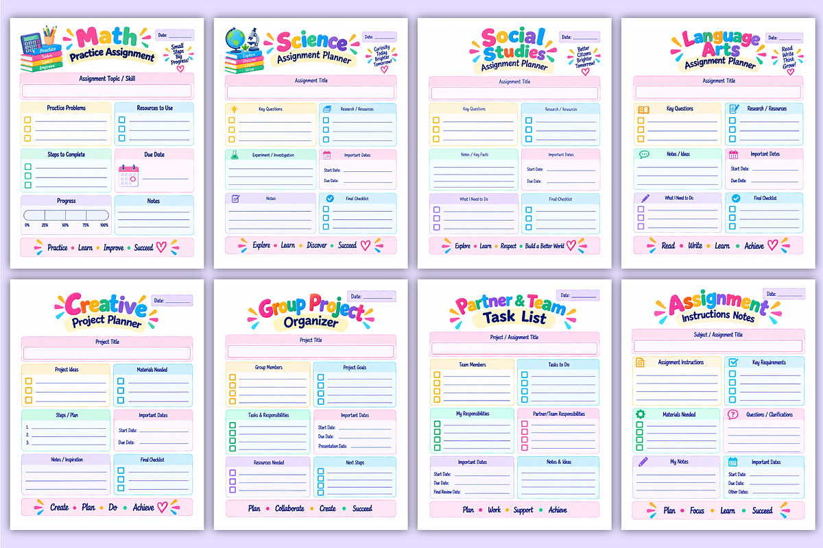 2027 School Assignment Workbook kdp, a Stationery Template by Mustafiz (Photo 4 of 4)