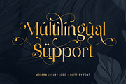 Glittery - Lavish Luxury Font, a Serif Font by Sensatype (Thumbnail 12 of 12)