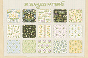 Vintage Spring Floral Patterns, a Pattern Graphic by PATTERNS etc. (Thumbnail 11 of 19)