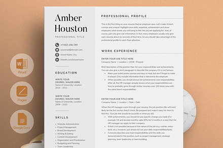 Resume/CV - The Amber